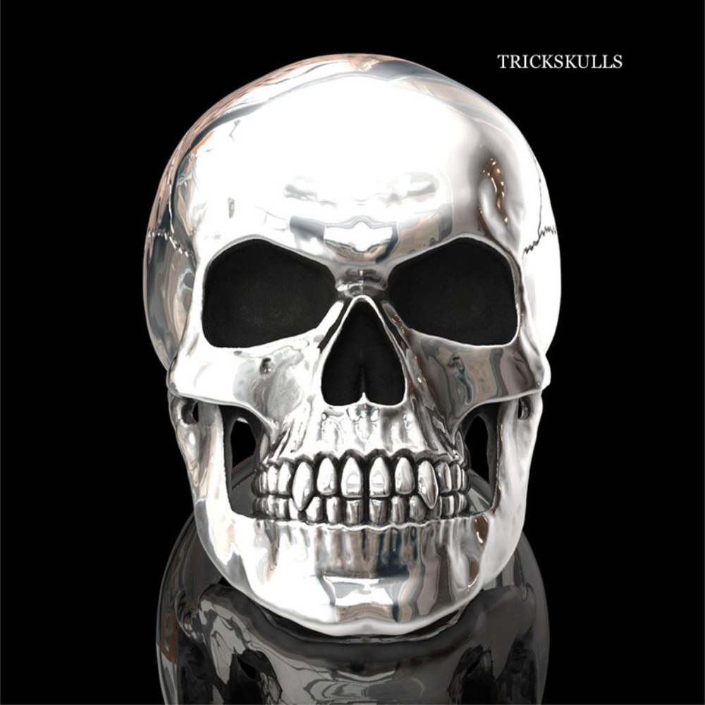 Classic Skull Ring Punk Metal Biker Streetwear Gothic Ring Sz 7 8 9 10 11 12 13